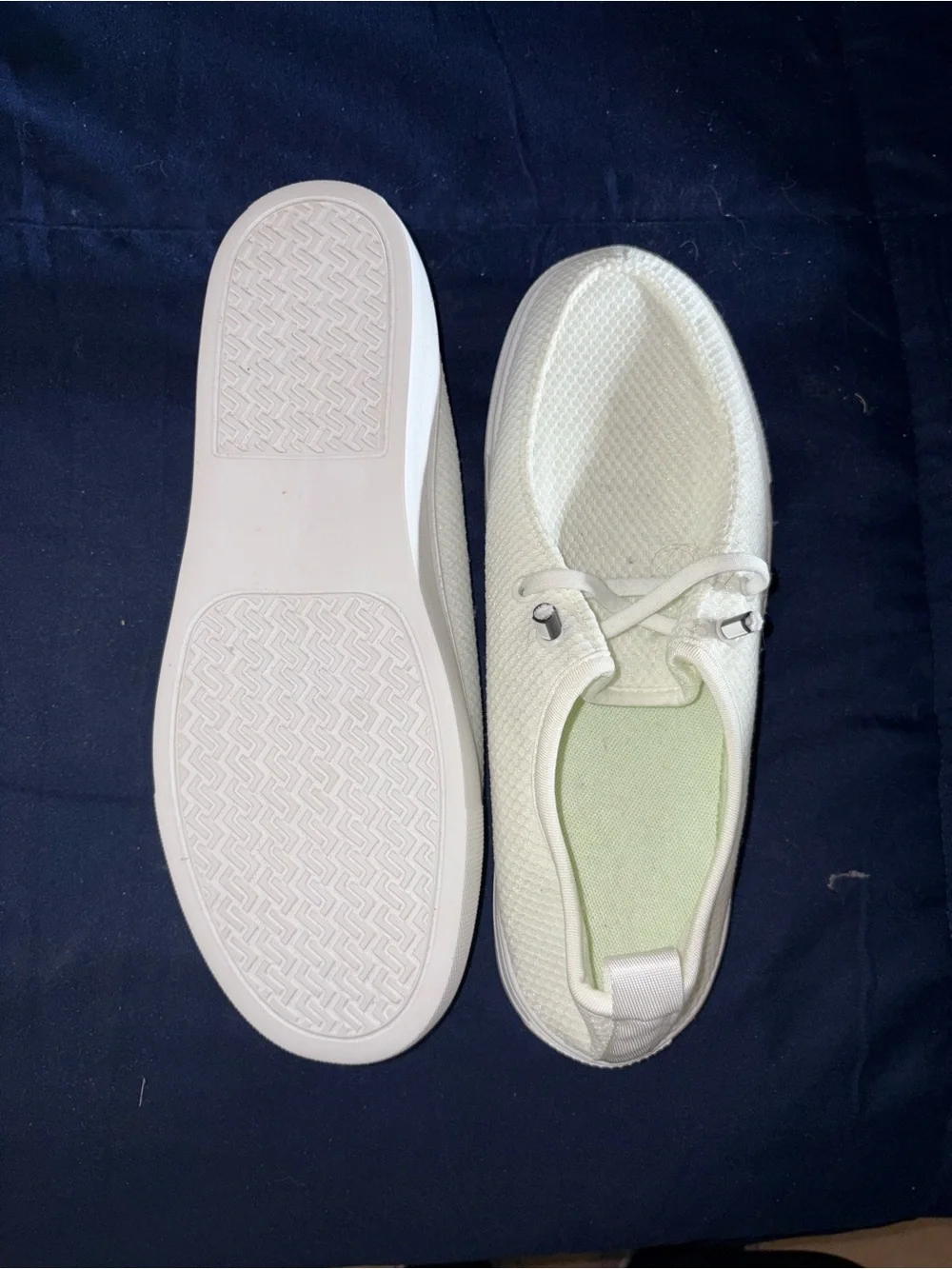 Men's Lightweight White Canvas Casual Shoes